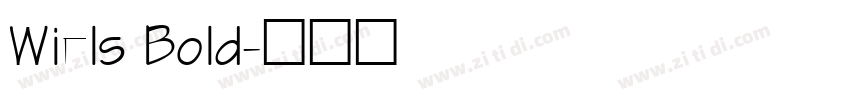 Wiels Bold字体转换